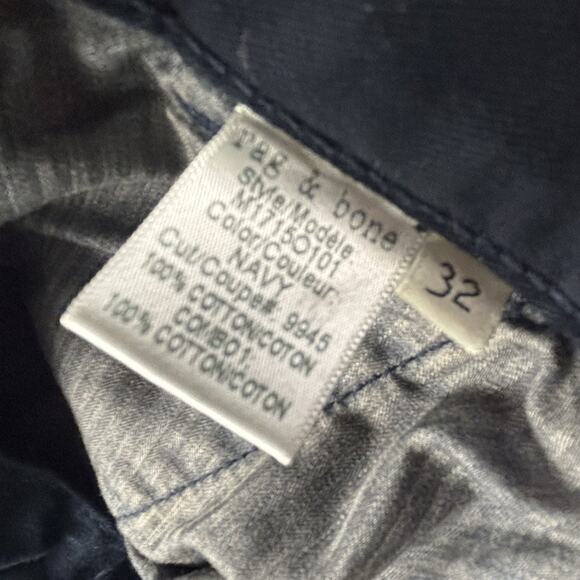 Rag And Bone Pants Adult Size 32W 30L Blue USA Handmade Jeans Casual Men's - Picture 11 of 13